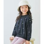 ショッピング女の子 トレーナー  ハート総柄 裏起毛トレーナー キッズ 子供服 女の子