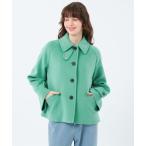 ステンカラーコート コート 「WELBURY SHORT（ウェルベリーショート）」ウールメルトン レディース