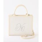 トートバッグ ビジューロゴミニトートバッグ レディース