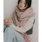 マフラー ストール ボリュームフリンジカラーマフラー レディース