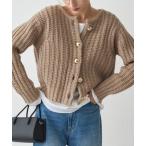 ニット セーター ゴールドボタンニットカーデ レディース