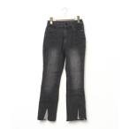 [Bonjour Sagan] обработка Denim брюки M черный женский 