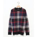 ショッピングブラックレーベル 「BLACK LABEL CRESTBRIDGE」 長袖ニット L レッド メンズ