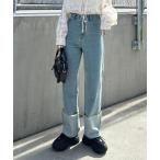 [PAGEBOY] Denim брюки 26inch голубой женский 