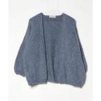 「TRICOTS JEAN MARC」 ニットカーディガン - ブルー レディース