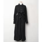 「Curensology」 シャツワンピース 38 ブラック レディース