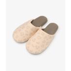 ショッピングルームシューズ スリッパ レオパードルームシューズ