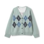 カーディガン アーガイルニットカーデ キッズ 子供服 女の子