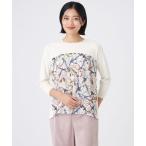 ニット セーター 「ウォッシャブル」タッセルプリント レディース