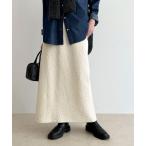 スカート レオパードジャガードスカート