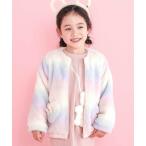ブルゾン アウター ハートポケットオーロラボアジャケット(80~130cm) キッズ 子供服 女の子
