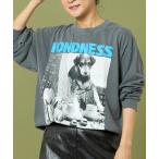 tシャツ Freada/フリーダ DOG PHOTO/ドッグ フォトプリント ロンT レディース