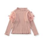 tシャツ 「ジュニア対応」袖ふんわりリボントップス キッズ 子供服 女の子