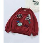 トレーナー  アソートワッペン＆刺繍トレーナー キッズ 子供服 男の子 女の子