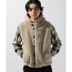 コート ジャケット 「Gymphlex」フード付きボアベスト メンズ