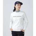  вязаный свитер [PEARLY GATES]14G вырез лодочкой вязаный тянуть over [ Jaguar do Logo общий рисунок ] женский 