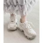 ショッピングモノグラム スニーカー 2WAY モノグラムプレートボリュームソールスニーカー レディース