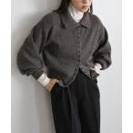 カーディガン ミックスハイネックボタンデザインカーディガン レディース