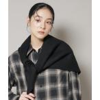 ショッピング雑貨 ストール マフラー SUPER110blend リバー三角ストール レディース