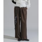  слаксы брюки Wood Bead Cord with Bandana Straight Leg Pants / бандана имеется дерево бисер код 