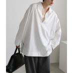 ブラウス シャツ ピーチスキンスキッパーオーバーシャツ レディース