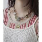 ネックレス 「 Port / ポート 」 マルチ チャーム バタフライ 2連 ネックレス # レディース