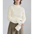 ニット セーター スリーブスリットプチハイリブニット レディース