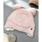 ニット帽 ニットキャップ 「Champion」チャンピオン Kids キッズ クマさん 耳付き ボアウィンター キッズ 子供 男の子 女の子