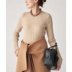 ニット セーター SLOWOOL Rib クルーネックプルオーバー レディース