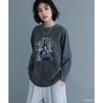 ショッピング長袖tシャツ tシャツ VILLAINS/ピグメントプリント長袖Tシャツ レディース