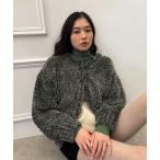 コート アウター ファーニットショートコート レディース