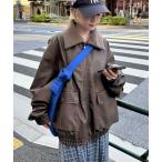 ショッピングレザー ブルゾン アウター 襟切替2WAYヴィンテージレザーブルゾン レディース メンズ