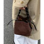 ショルダーバッグ バッグ ワンハンドルフェイクスウェード2wayバッグ レディース