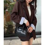 ボストンバッグ loti サークルプレート付きスクエアボストンBAG レディース