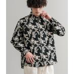 シャツ Upscape Audience 日本製/国産プリントブロードワンウォッシュレギュラーカラー長袖テーパードシャツ AUD6664 メンズ レデ