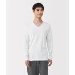 インナーシャツ 肌着 紳士　あったか綿　厚手　Ｖネック長袖Ｔシャツ メンズ
