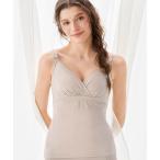 インナーシャツ 肌着 オープンカシュクールブラキャミ ブラデリス マタニティ レディース