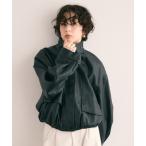 ブルゾン アウター ソフトヴィーガンレザーバルーンブルゾン レディース