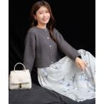 スカート シャドーフラワースカート