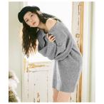 ショッピングニットワンピース ワンピース ラペルルーズニットワンピース