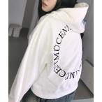 パーカー 「MUCENT」ブランド直輸入正規品/MUCENT アーク バック ロゴ フーディー MUCENT ARC BACK LOGO HOODIE