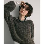 ショッピングスパンコール ニット セーター スパンコールルーズニット レディース