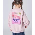 ショッピングトレーナー トレーナー  「ぬくふわ」裏起毛 ガールズ バック フォトプリント ゆるスウェット キッズ 子供服 女の子