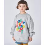 ショッピングスウェット トレーナー  「ぬくふわ」裏起毛 ガールズ アソート カラフルロゴ プリント ガゼットスウェット キッズ 子供服 女の子