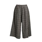 パンツ グレンチェックガウチョパンツ レディース