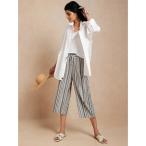 [BANANA REPUBLIC FACTORY STORE] легкий брюки M белый × голубой женский 