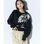 トレーナー スウェット 「MURRAL/ミューラル」Patchwork embroidered sweatshirt/パッチワークスウェットシャツ レ