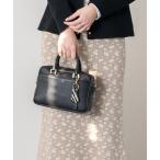 ハンドバッグ 「CHRISTIAN VILLA」ボックスシルエットレザーハンドバッグ(Q56528)