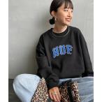 トレーナー スウェット 「HUF/ハフ」 ARCH APPLIQUE ブランドロゴ クルーネックスウェット レディース メンズ