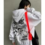 トレーナー スウェット 「WEB限定」「BEN DAVIS/ベンデイビス」 SELECTION 発泡プリントバックロゴ ジップパーカー レディース メ